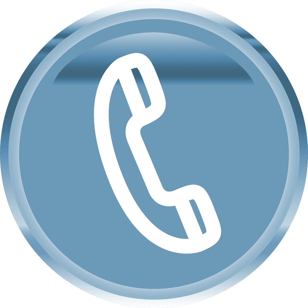 Transparent Phone Icon on Metallic Circular Button - Download Free Stock Images Pikwizard.com