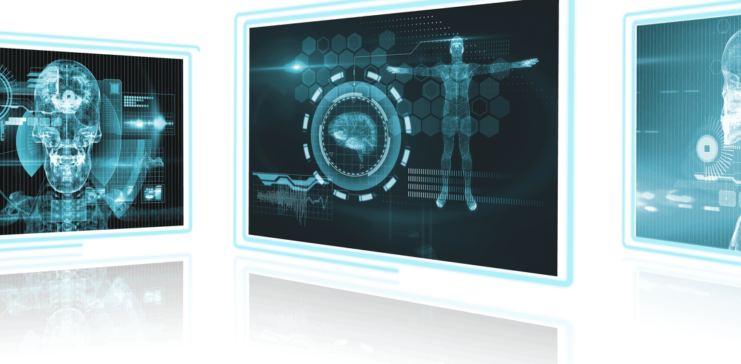 Digital Interfaces on Transparent Screens for Futuristic Microsite Design