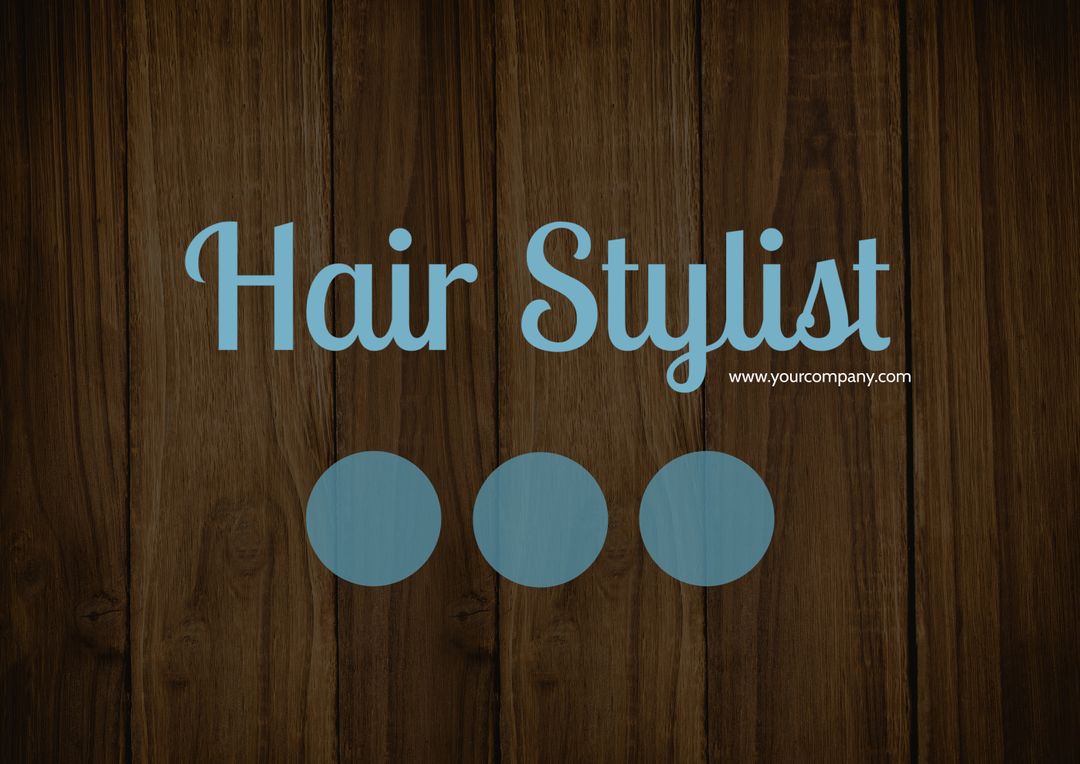 Hair Stylist Advertisement on Wooden Background - Download Free Stock Templates Pikwizard.com