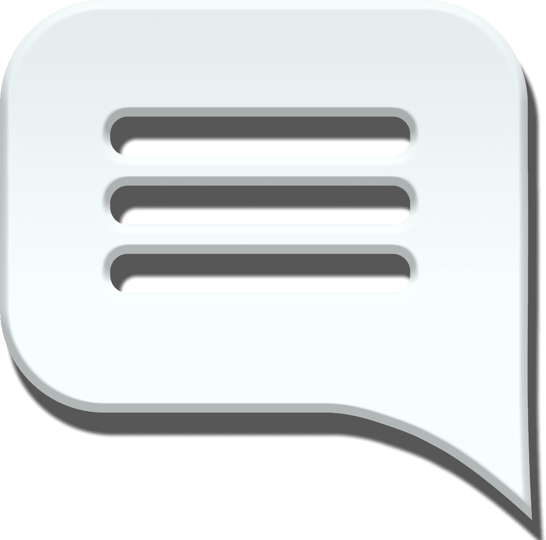 Transparent Communication Speech Bubble Icon Vector