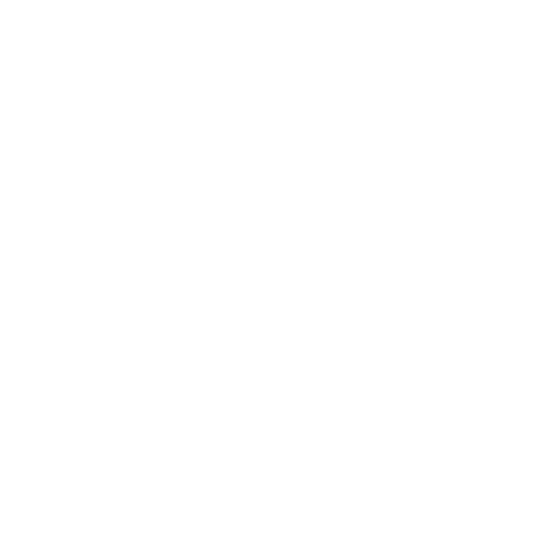 Bold White Arrow Icon with Transparent Background