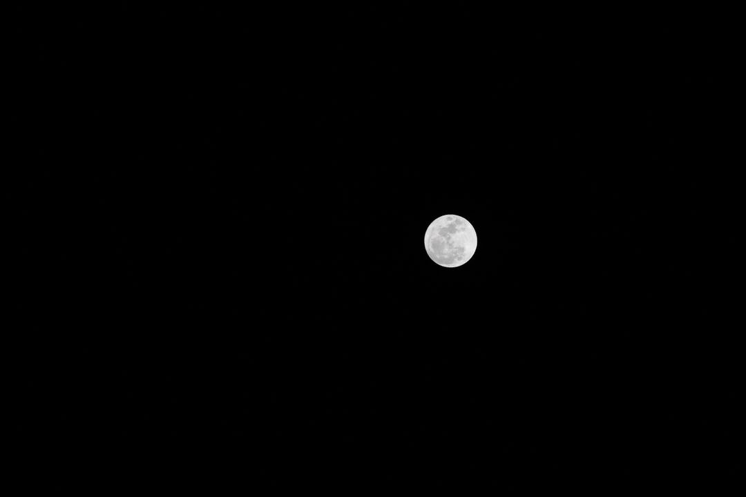 Scenic View of Moon Against Black Sky - Free Images, Stock Photos and Pictures on Pikwizard.com