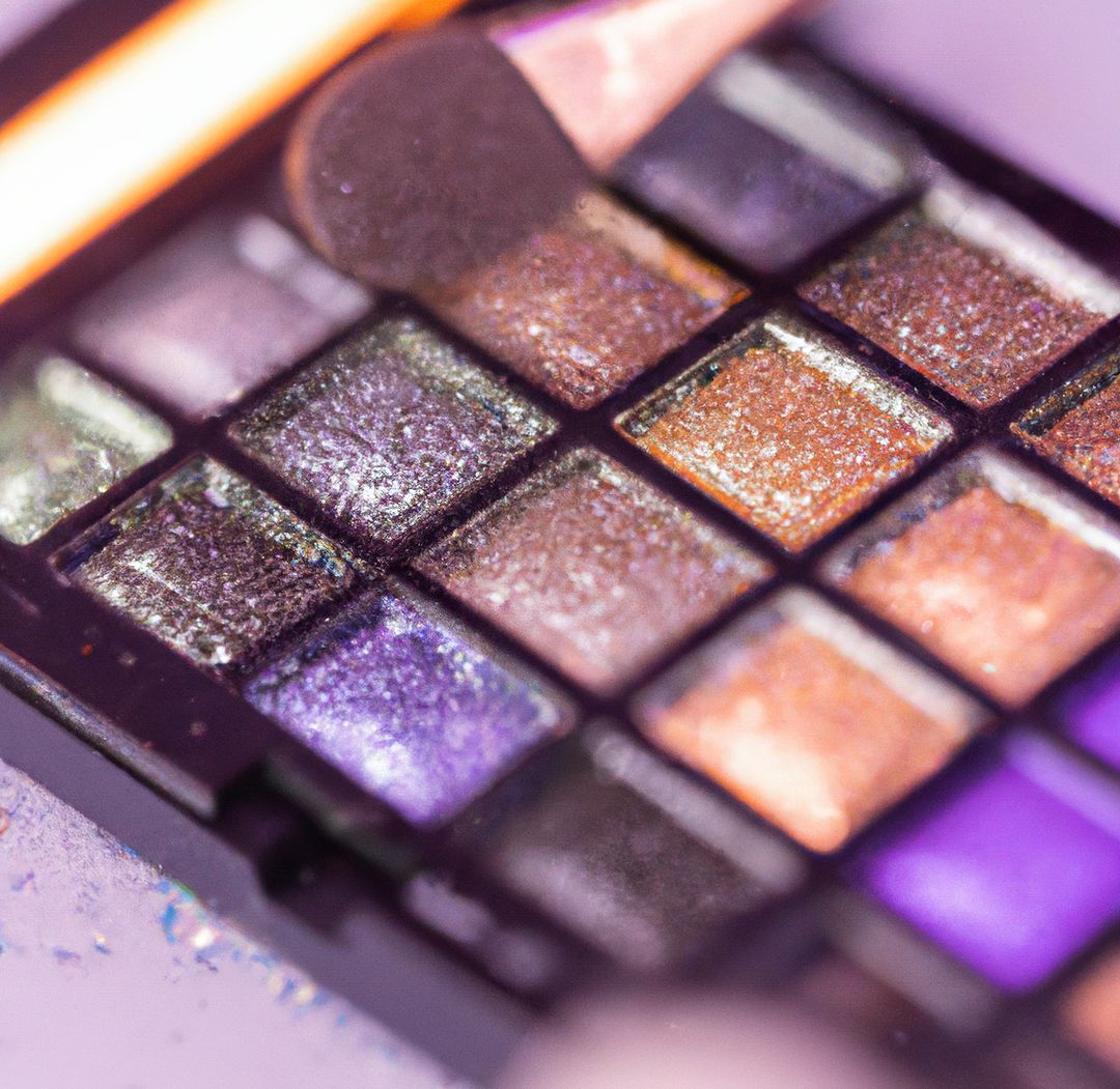 Image of close up of makeup eyeshadow palette with copy space created using generative ai technology - Free Images, Stock Photos and Pictures on Pikwizard.com