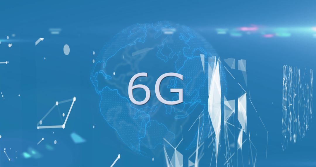 6G Technology Over Digital Global Network Concept