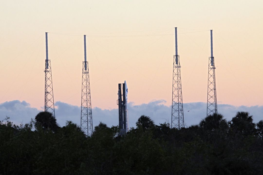 Rocket on Launch Pad at Sunset Maybe NASA Space - Free Images, Stock Photos and Pictures on Pikwizard.com