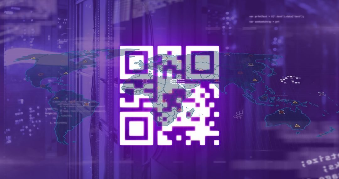 Innovative QR Code with Digital World Map Interface