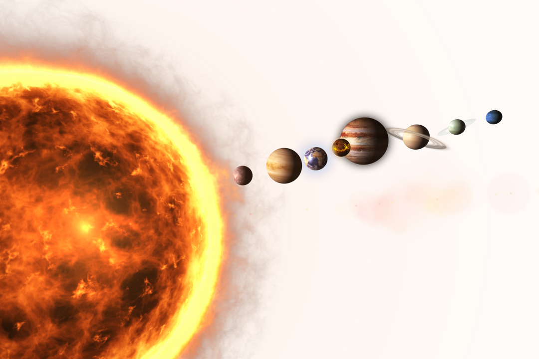 Transparent Solar System Illustration Showing Planets and Sun - Download Free Stock Images Pikwizard.com