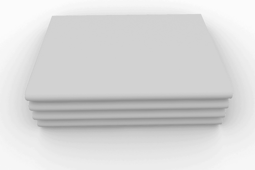 Folded White Sheets Stack on Transparent Background Illustration