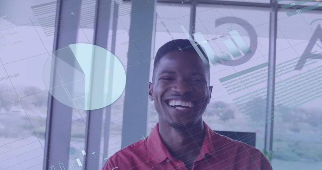 Executive Leadership with Data Overlay in Modern Office Environment