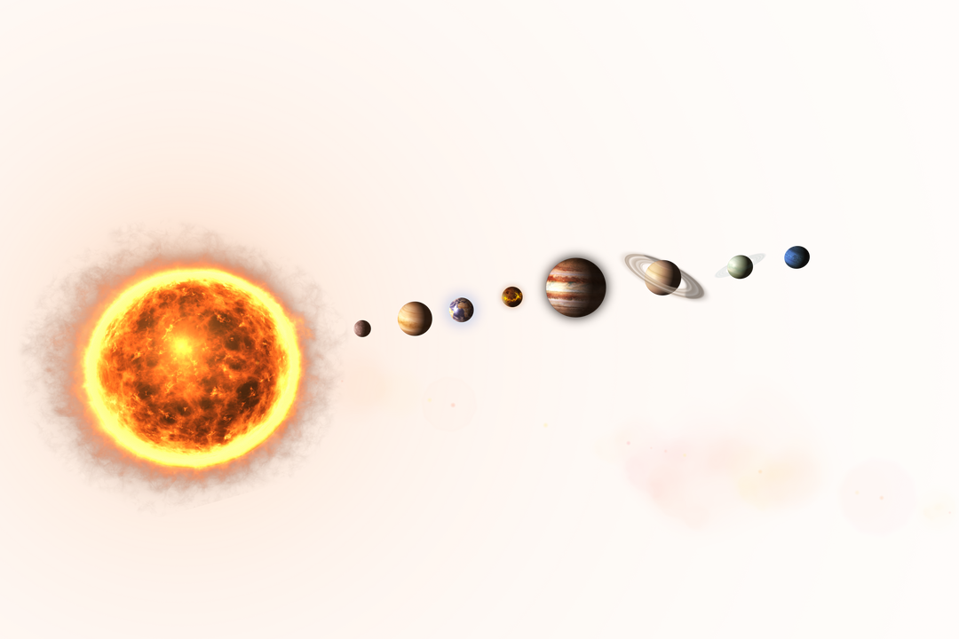 Transparent Solar System with Distances between Planets Special Effects Background - Download Free Stock Images Pikwizard.com