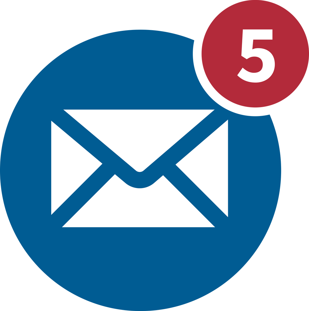 Email Envelope Icon With Notification On Transparent Background - Download Free Stock Images Pikwizard.com