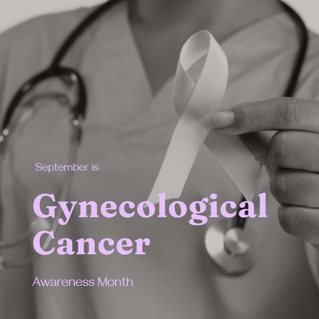 Gynecological Cancer Awareness Concept with Ribbon in Hand