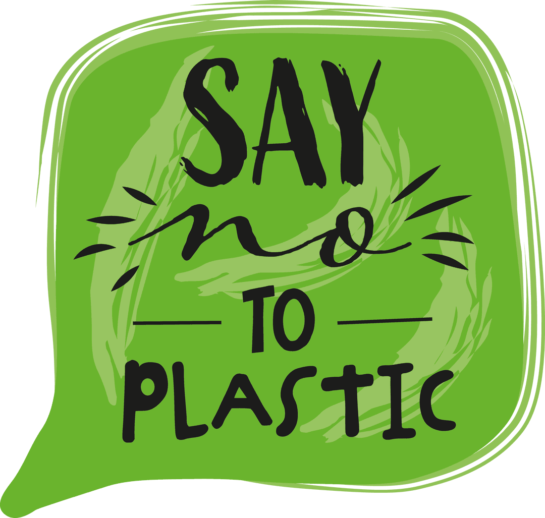 Transparent Illustration Echoing ‘Say No to Plastic’ Message