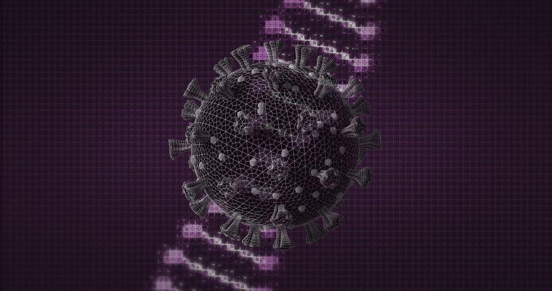 Futuristic Virus Model with DNA Sequence Contrast Background