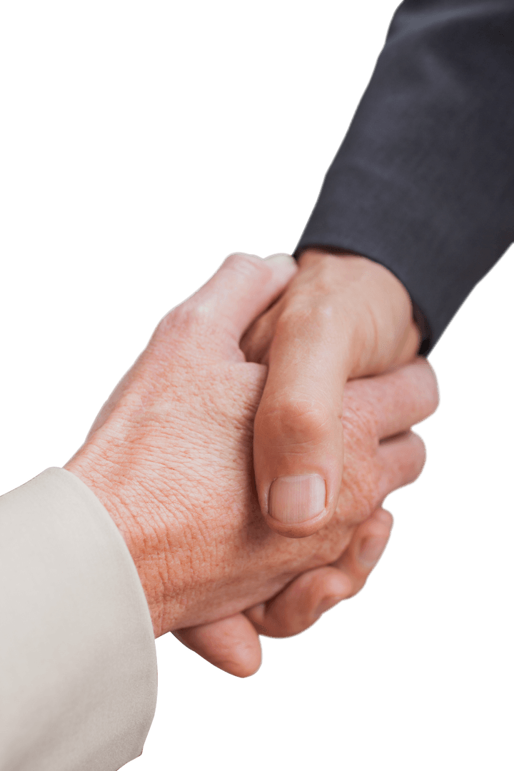 Handshake Showing Partnership on Transparent Background