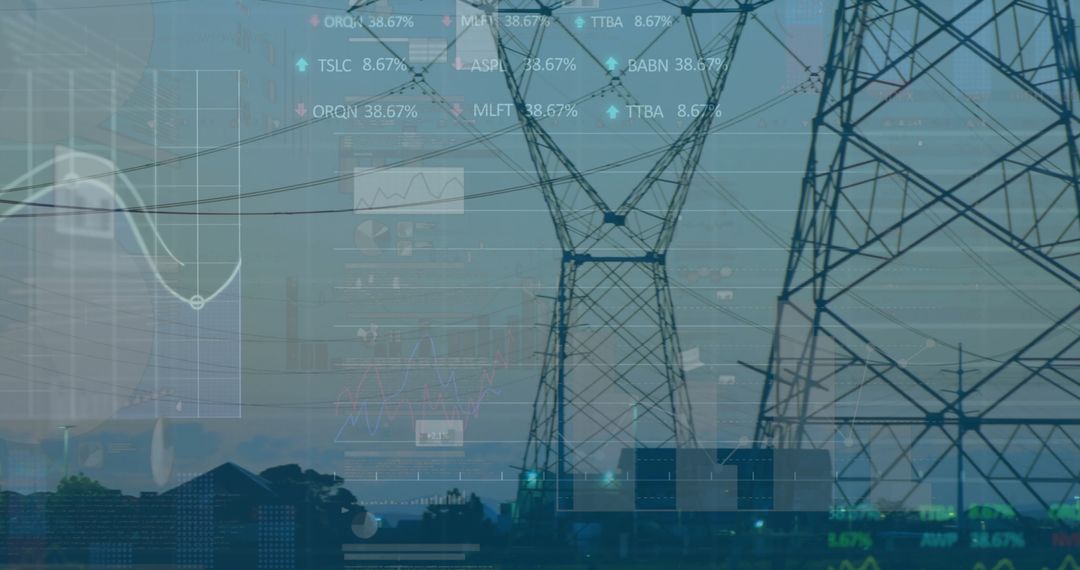 Stock Market Data Merging with Urban Power Lines