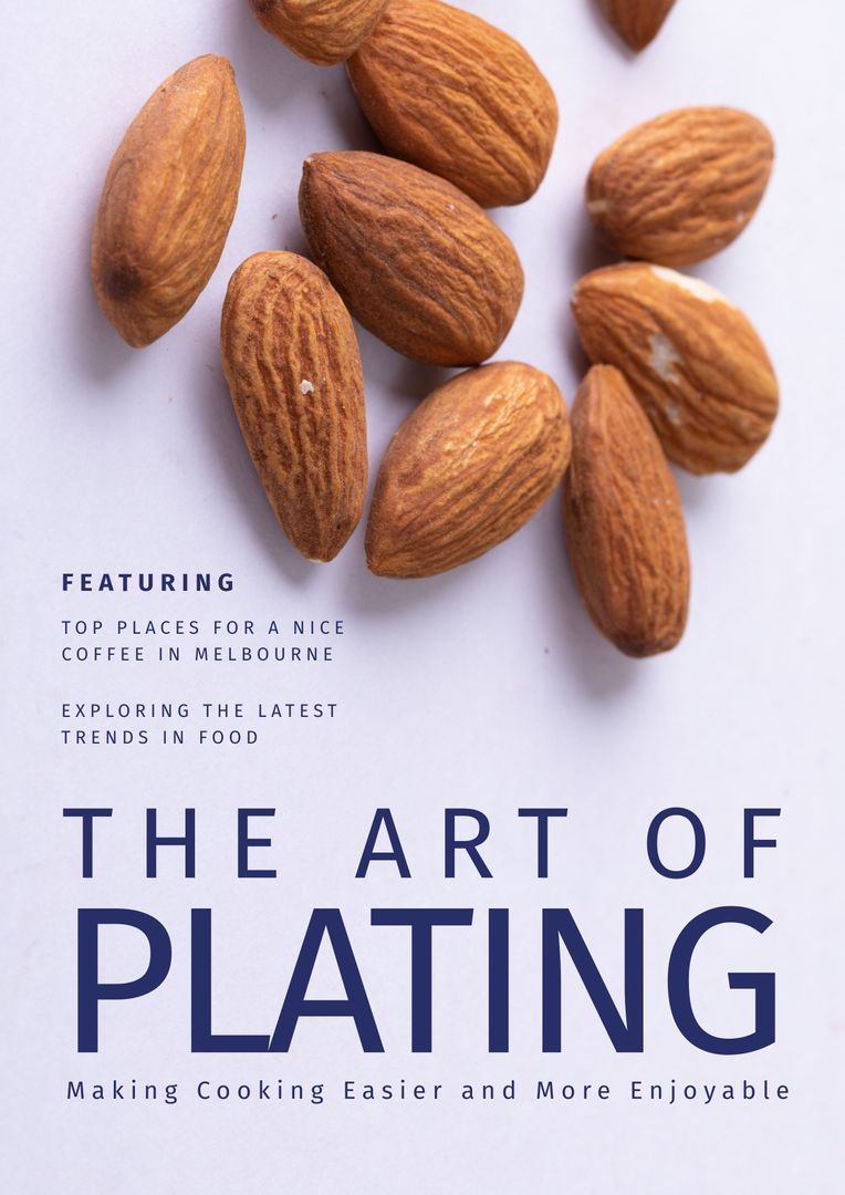 Elegant Almond Plating for Modern Culinary Presentations - Download Free Stock Templates Pikwizard.com