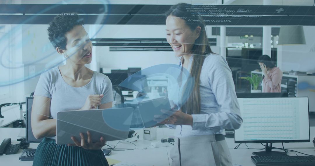 Collaborating Women Reviewing Documents with Overlapping Data Graphics in Office