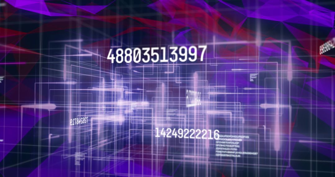 Futuristic Data Network with Floating Numeric Patterns - Free Images, Stock Photos and Pictures on Pikwizard.com