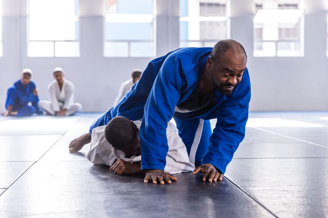 Martial Arts Instructor Teaching Ground Control Techniques