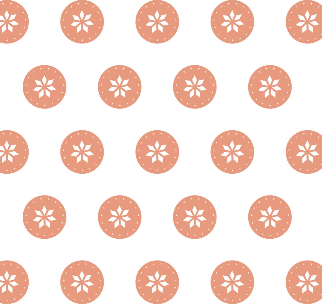 Geometric Pink Circles on Transparent Background Seamless Pattern