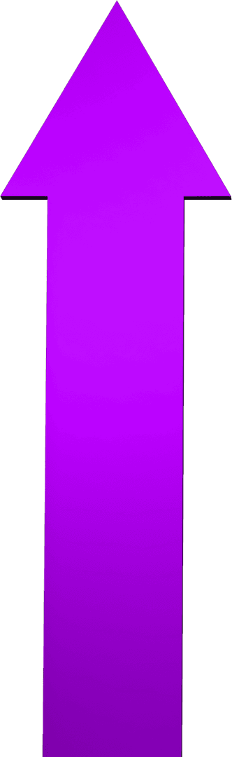 Purple Arrow Illustration on Transparent Background