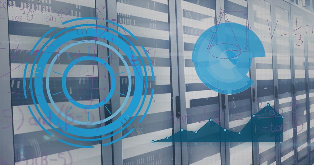 Innovative Digital Data Processing in Modern Server Room