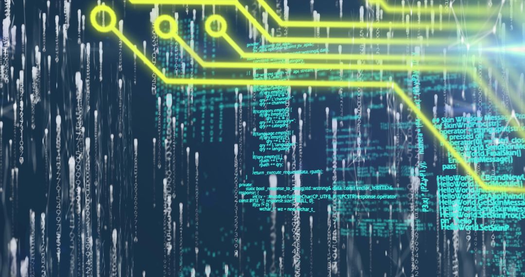 Abstract Digital Data Processing Concept Visual