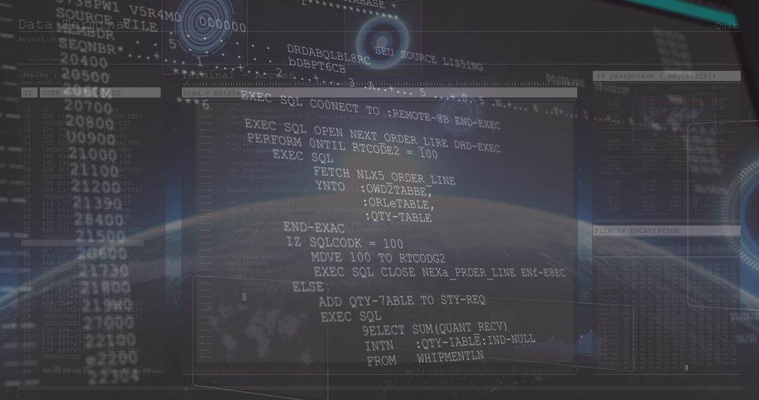 Dashboard Displaying Complex SQL Code for Data Analytics - Free Images, Stock Photos and Pictures on Pikwizard.com
