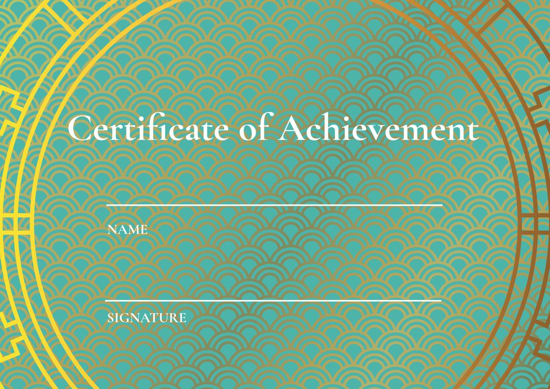 Elegant Certificate Template with Gold Seal for Awards and Events - Download Free Stock Templates Pikwizard.com