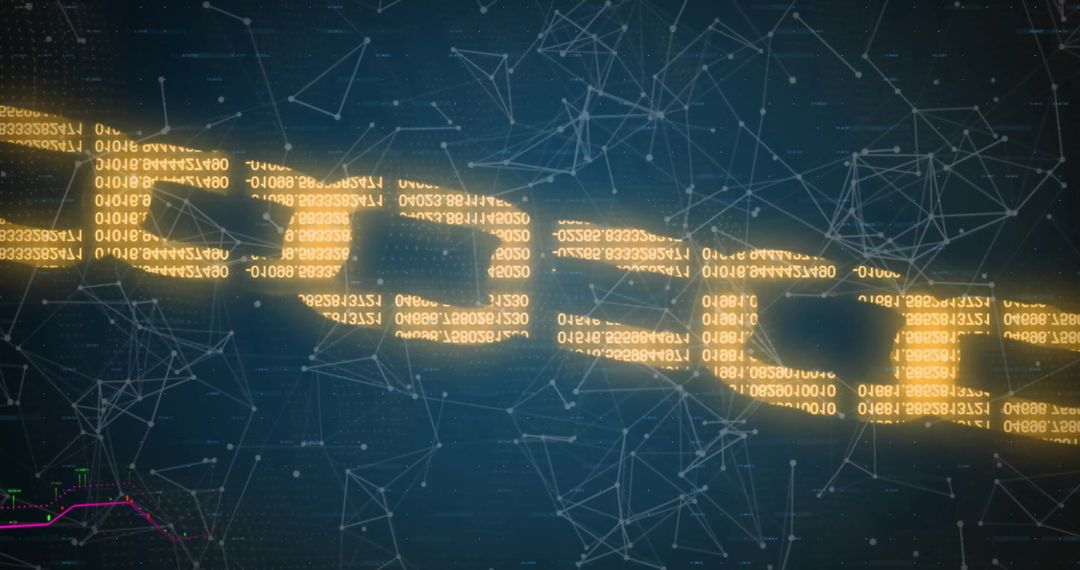 Digital Blockchain Network with Futuristic Interface