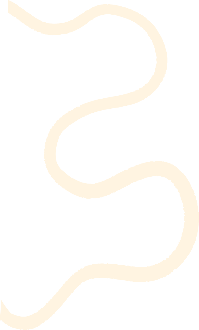 Flowing Cream Wavy Line on Transparent Background Abstract Design