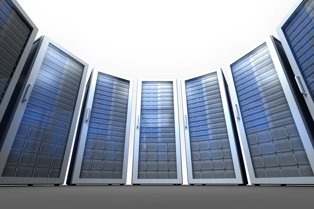 Transparent Vision of Futuristic Data Servers Array - Download Free Stock Images Pikwizard.com