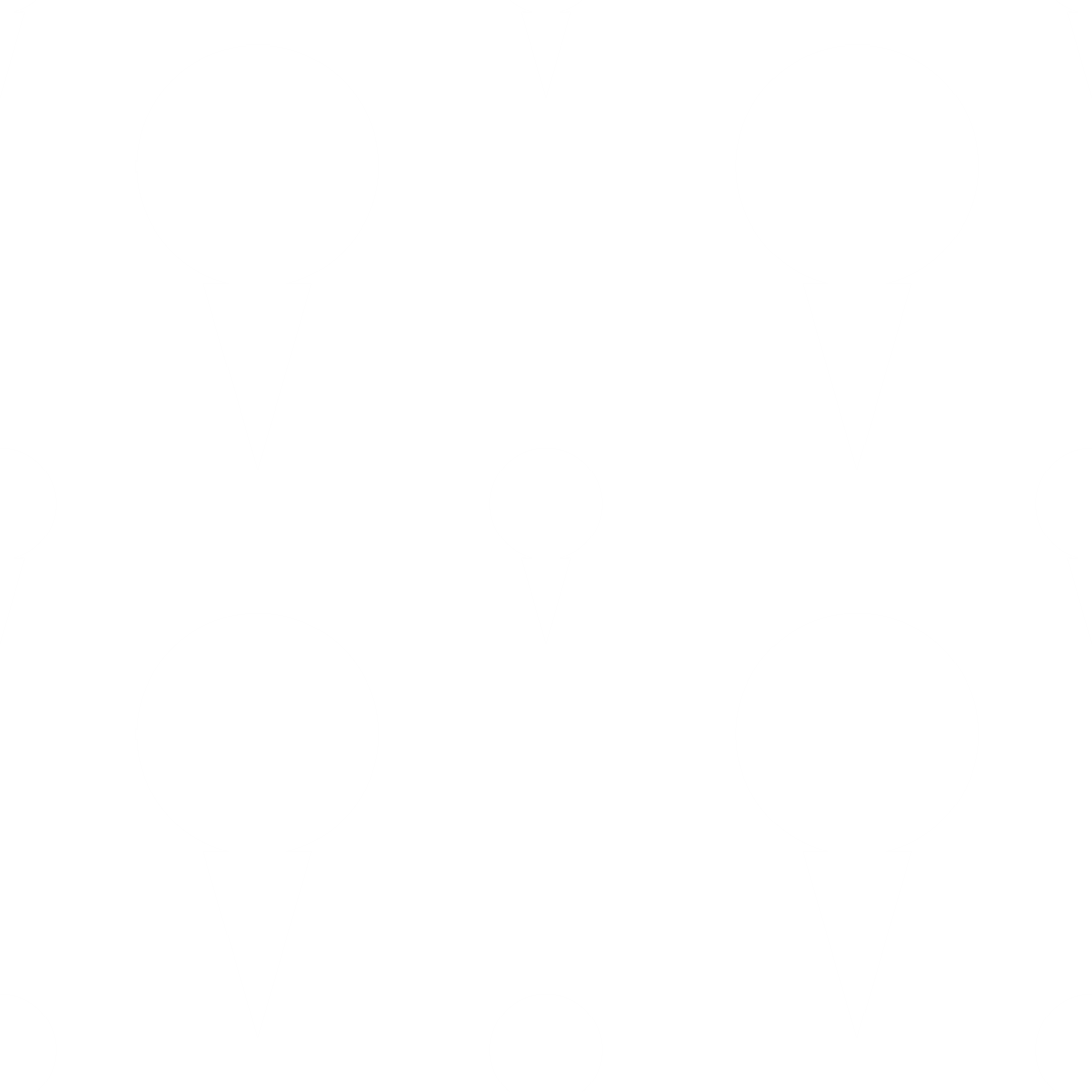 Seamless Pattern of White Locator Pins on Transparent Background