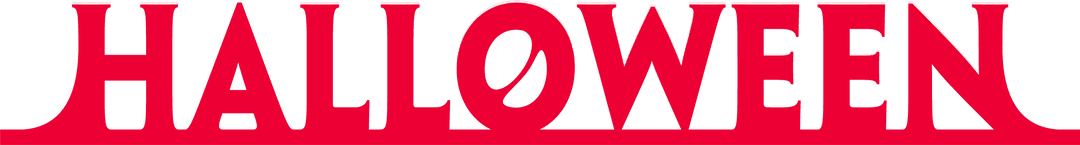 Bold Red Gothic Stylized Halloween Vector Text Transparent