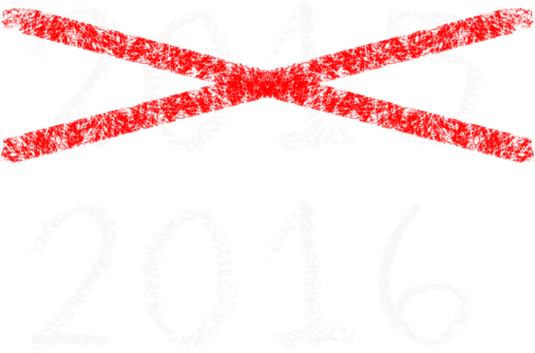 2016 Text with Crossed Out 2015 Handdrawn Transparent Background - Download Free Stock Images Pikwizard.com