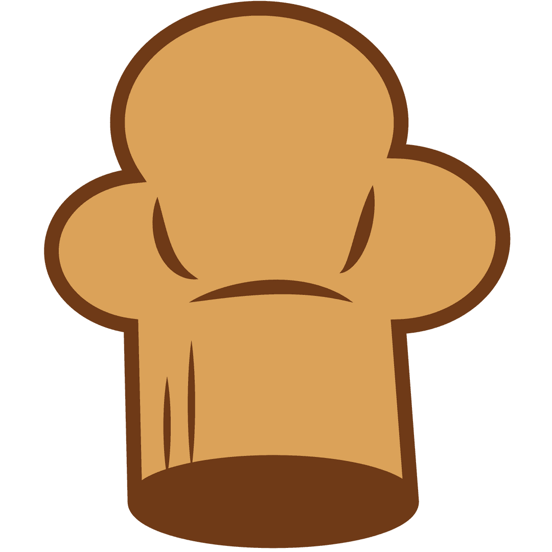 Transparent Chef Hat Illustration for Culinary Designs