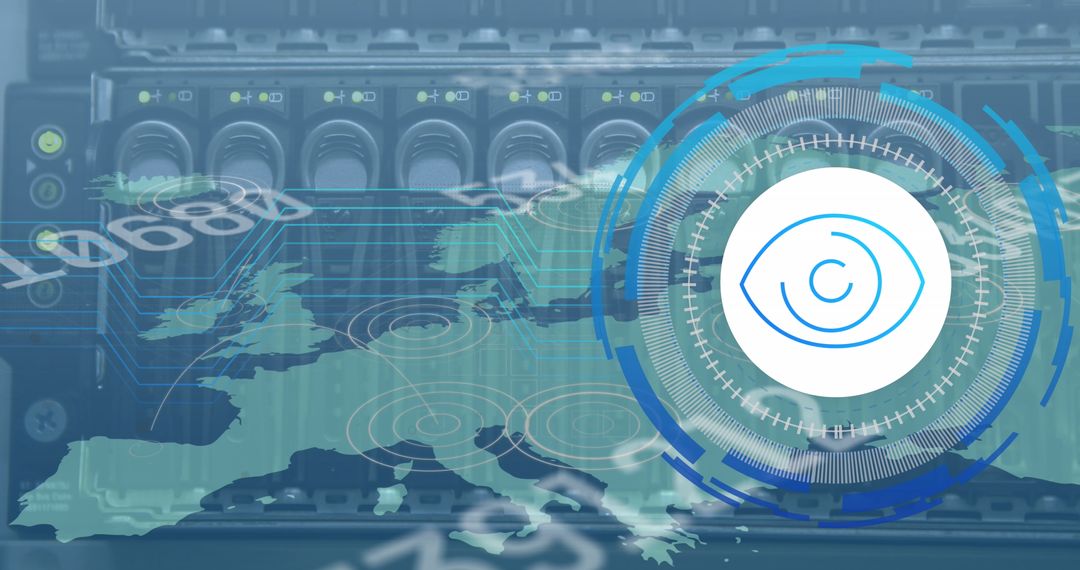 Global Data Security Alignment with Digital Eye Over Europe and Server