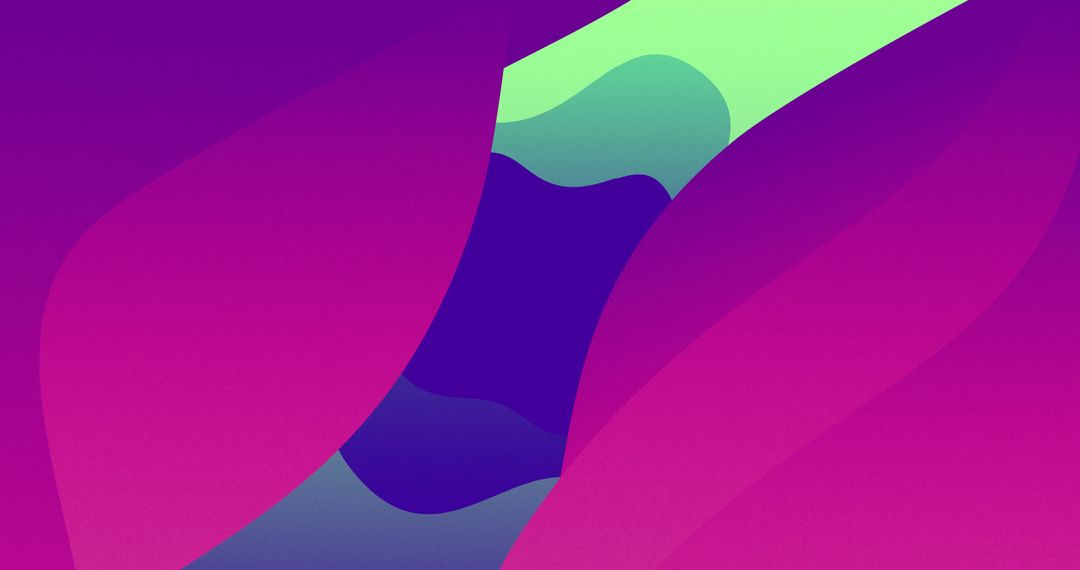 Colorful Abstract Wave Pattern in Intense Pink and Green Hues