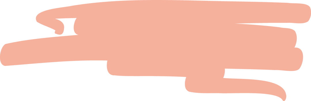 Pink Abstract Brush Stroke on Transparent Background