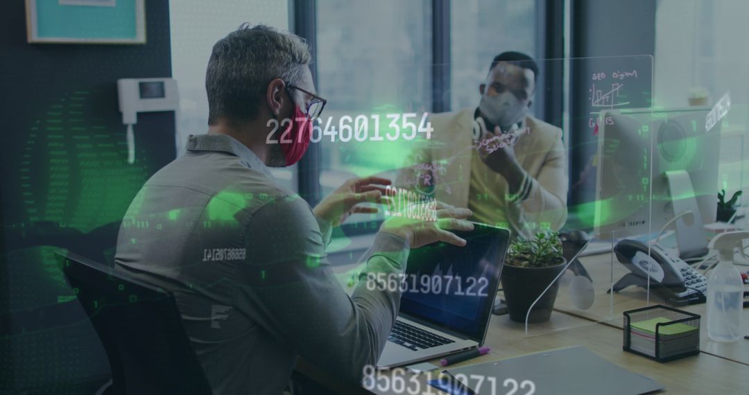 Business Colleagues Discussing Cybersecurity During Pandemic