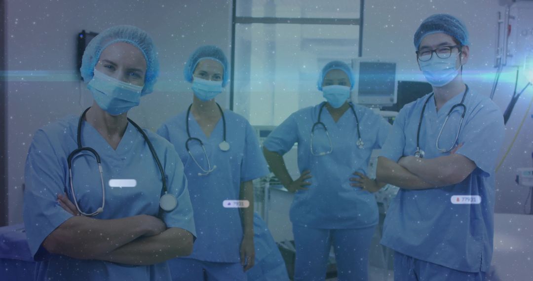 Confident Medical Team in Operating Room with Expansive Energy