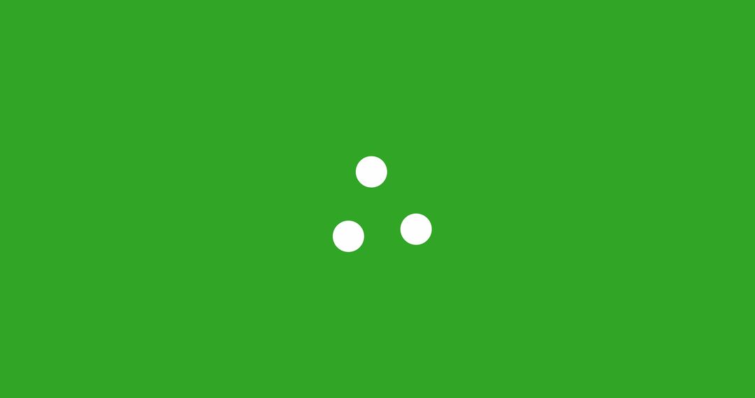 Digital Loading Indicator on Green Background