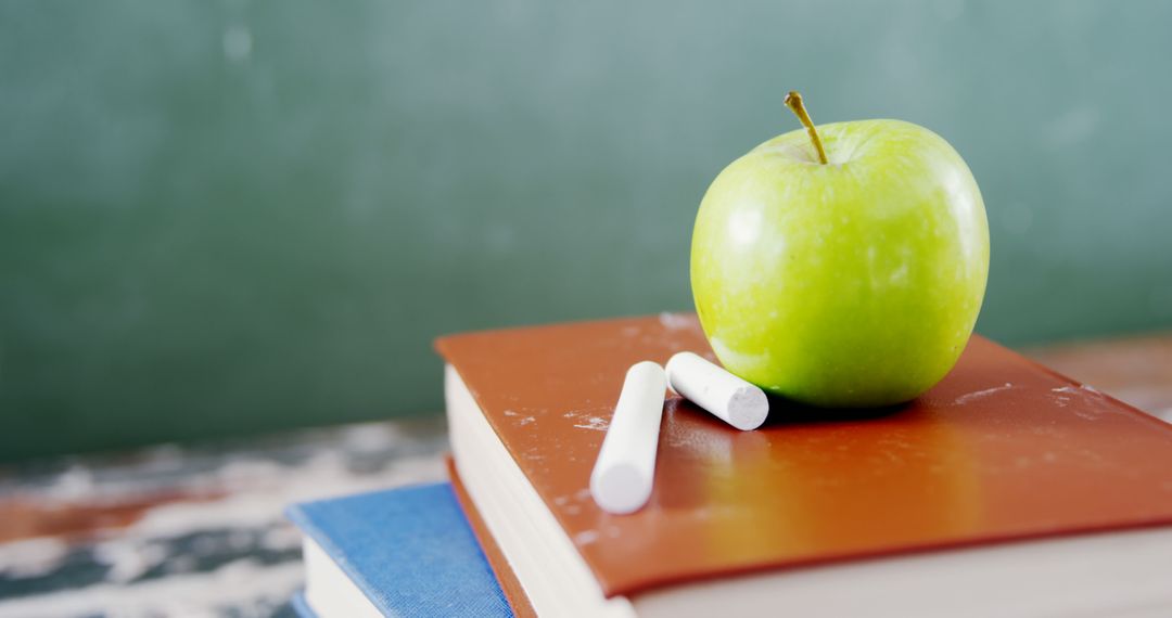 Symbolic green apple science classroom essentials
