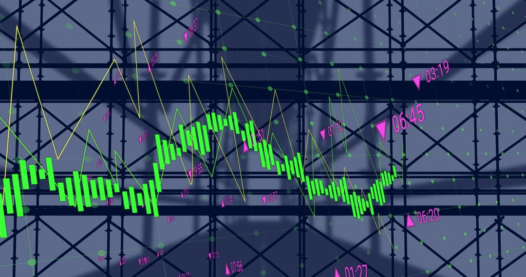 Digital Interface with Financial Data and Statistics Background