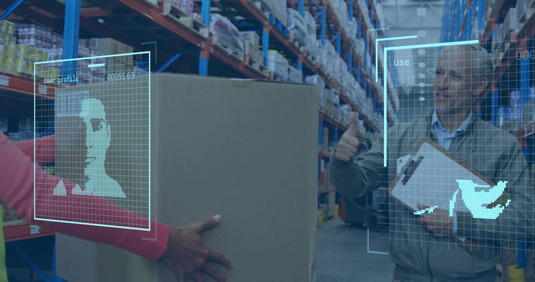 Warehouse Collaboration with Digital Data Overlay in Inventive Supply Chain