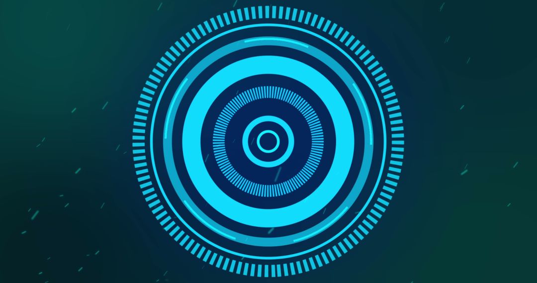 Futuristic Digital Interface Process Circle Design