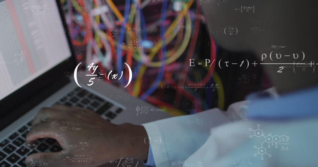 Engineer Analyzing Data with Mathematical Equations