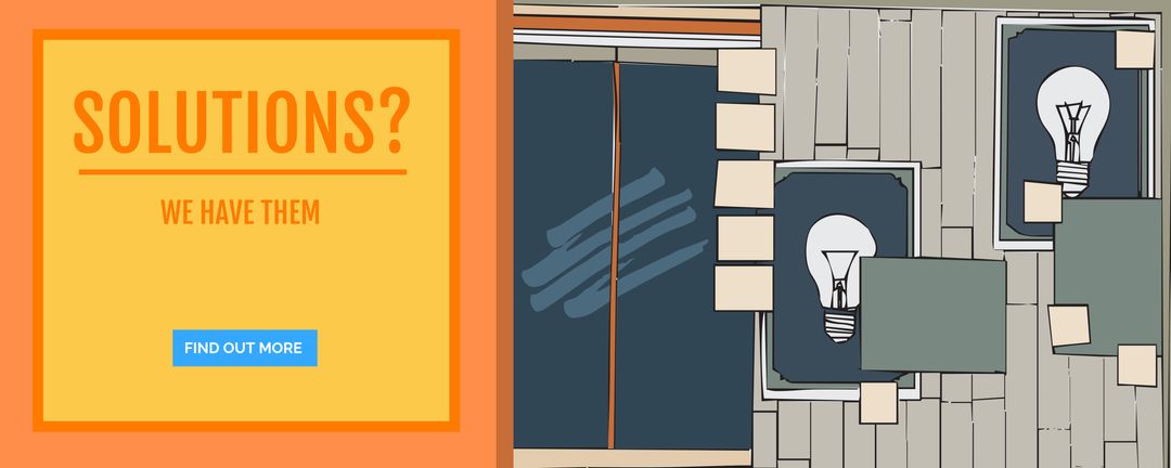 Innovative Solutions and Ideas Illustration