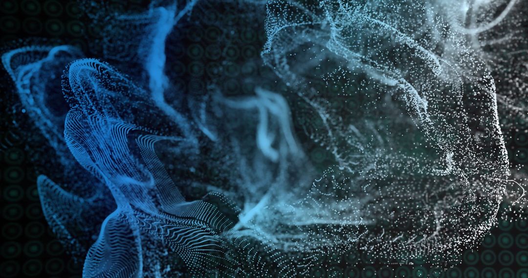 Elegant Dynamic Luminescent Waves in Digital Space